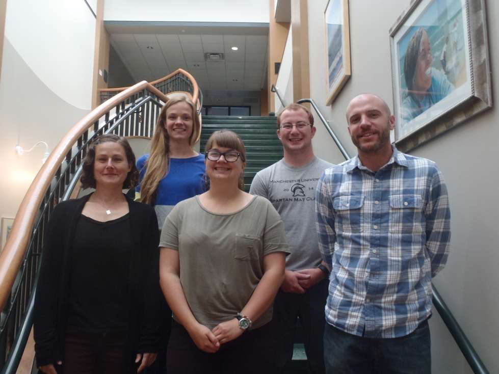 Top row L to R: Sarah Lamar and Alan Mock. Bottom row L to R: Molly Lane, Paige Kleindl and Barney Boyer
